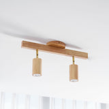 Wood beam multi head track ceiling spotlight further product image 40