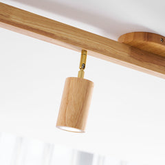 Wood beam multi head track ceiling spotlight additional product view 54