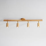 Wood beam multi head track ceiling spotlight further product image 58