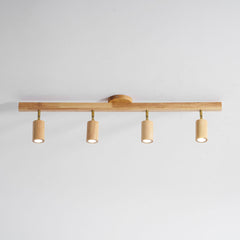 Wood beam multi head track ceiling spotlight further product image 58