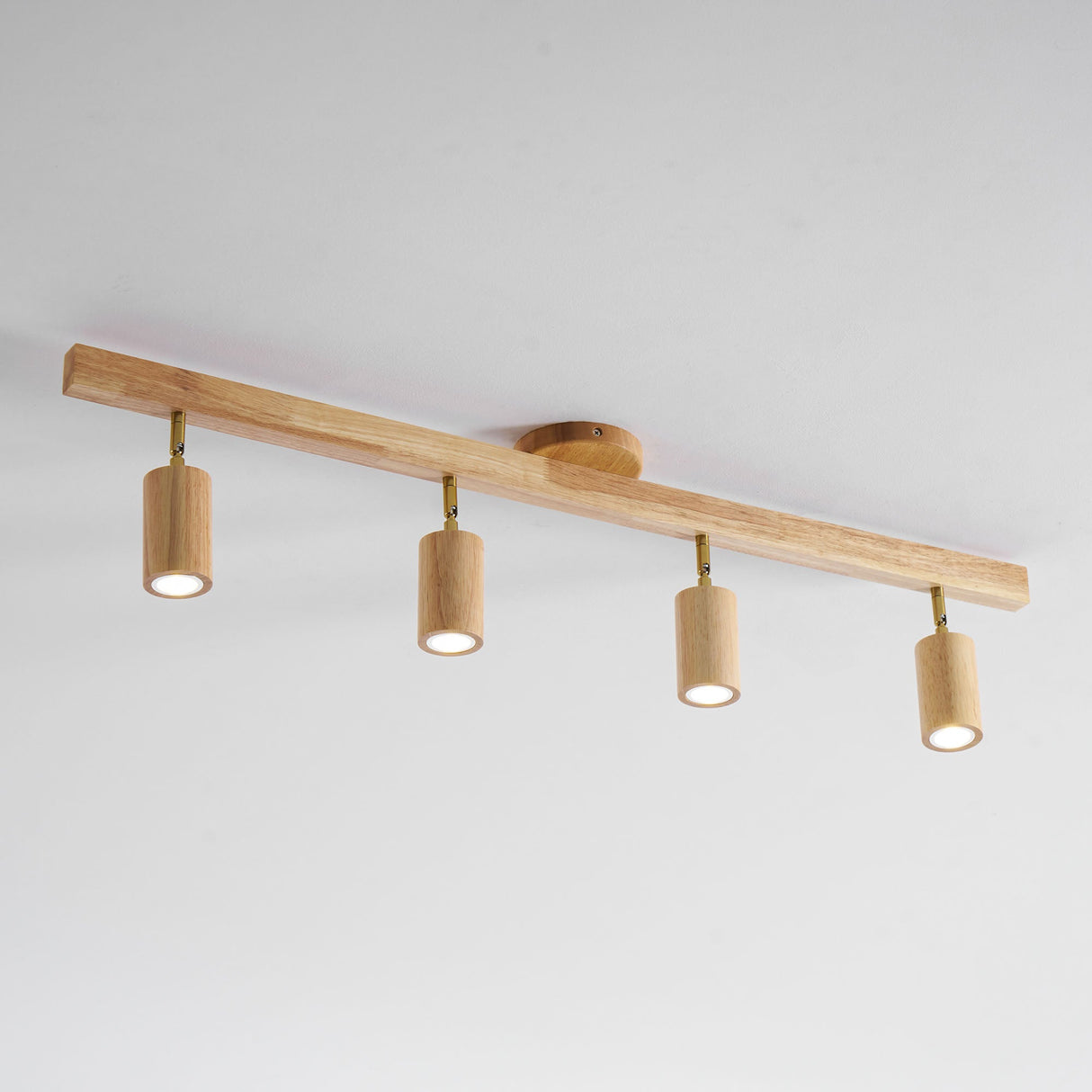 Wood beam multi head track ceiling spotlight supplementary product view 59