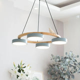 Ceiling canopy and cable mount of the wood bird chandelier ready for a wall switch