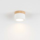 Wood Ceiling Light Surface Mount Round LED Downlight