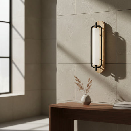 Wood sconce pull chain switch detail