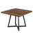Wood Top Dining Table – Tribesigns Industrial Square Table for Four - Hurbane Home