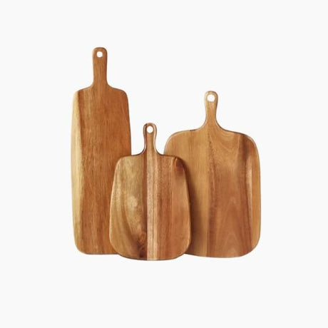 Wooden Cutting Board - Beech Wood Design for Bread, Pizza, Meat - Hurbane Home