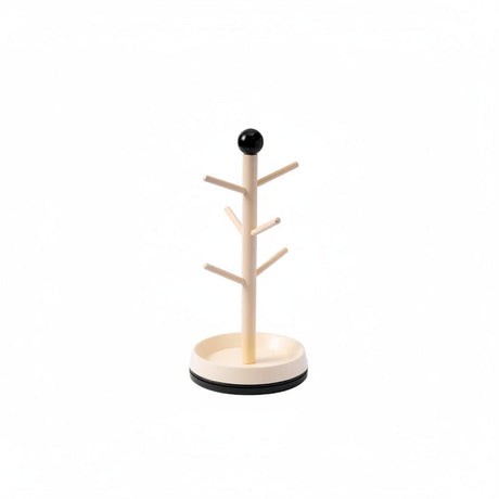 Wooden Mug Tree Stand - Space - Saving Kitchen Organizer with Classic Design - Mug Tree Holder - Hurbane Home