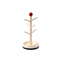 Wooden Mug Tree Stand - Space - Saving Kitchen Organizer with Classic Design - Mug Tree Holder - Hurbane Home