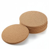 Wooden Tea Coaster Set - 6 - Pieces Eco - Friendly Cork Drink Protection - Wooden Drink Coasters - Hurbane Home