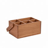 Wooden Utensil Holder - Eco - Friendly Organizer for Kitchen Countertop Storage - wooden utensil holder - Hurbane Home