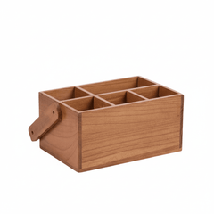 Wooden Utensil Holder - Eco - Friendly Organizer for Kitchen Countertop Storage - wooden utensil holder - Hurbane Home