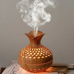 Wooden Vase humidifier - 300ml Humidifier Cool Mist