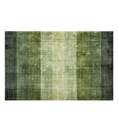 Wool Area Rugs – French Green Gradient Nordic Living Room Carpet - Hurbane Home