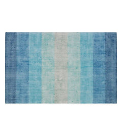 Wool Area Rugs – French Green Gradient Nordic Living Room Carpet - Hurbane Home