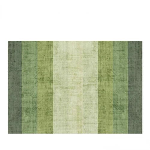 Wool Area Rugs – French Green Gradient Nordic Living Room Carpet - Hurbane Home