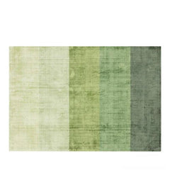 Wool Area Rugs – French Green Gradient Nordic Living Room Carpet - Hurbane Home