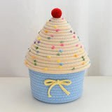 Woven Boho Basket - Large Rope Storage for Stylish Home Organization - Wooven Storage Baskets - Hurbane Home