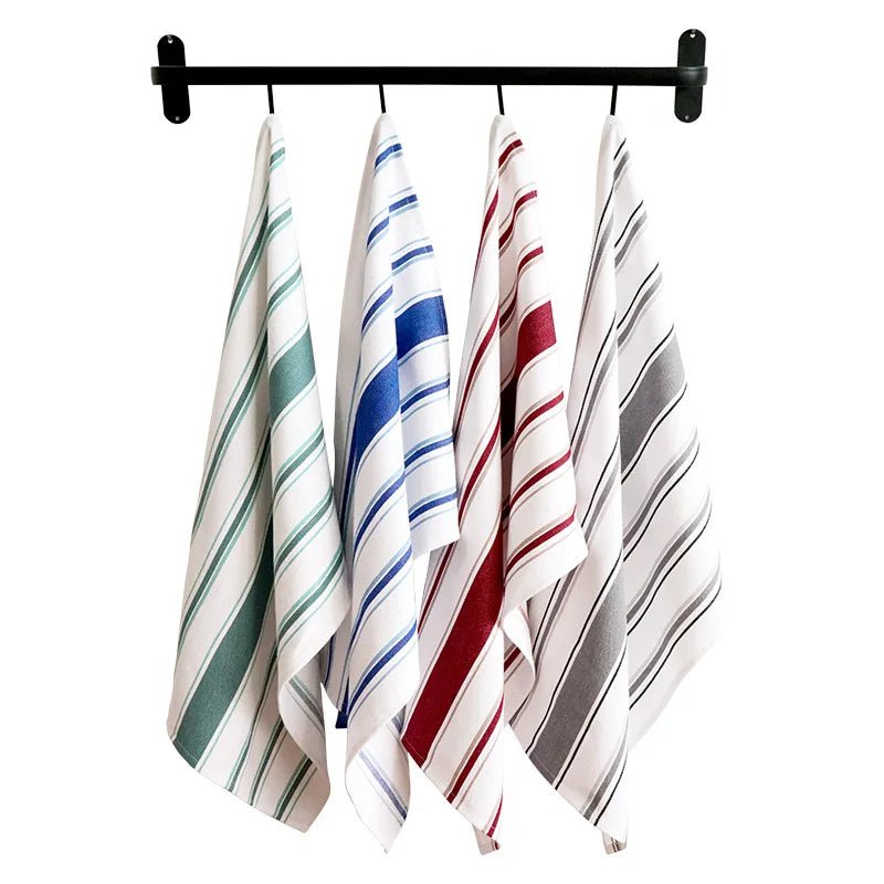 Woven Kitchen Towel Set - 100% Cotton, Highly Absorbent, Ideal for Drying Dishes - 100 Cotton Kitchen Towels - Hurbane Home