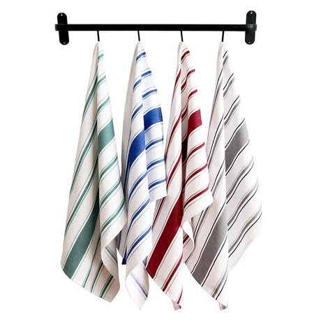 Woven Kitchen Towel Set - 100% Cotton, Highly Absorbent, Ideal for Drying Dishes - 100 Cotton Kitchen Towels - Hurbane Home