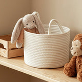 Woven Rope Laundry Basket - Durable Storage Solution for Organized Living - Wooven Storage Baskets - Hurbane Home