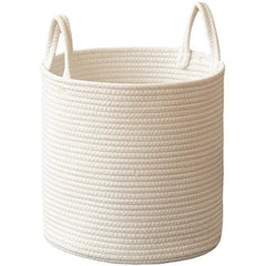 Woven Rope Laundry Basket - Durable Storage Solution for Organized Living - Wooven Storage Baskets - Hurbane Home