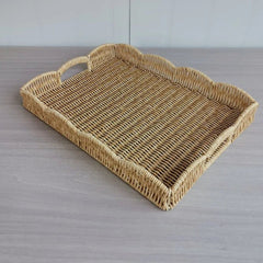 Woven Storage Baskets - Decorative Rattan Trays for Organizing & Home Décor - Wooven Storage Baskets - Hurbane Home