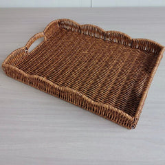 Woven Storage Baskets - Decorative Rattan Trays for Organizing & Home Décor - Wooven Storage Baskets - Hurbane Home