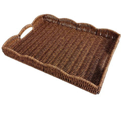 Woven Storage Baskets - Decorative Rattan Trays for Organizing & Home Décor - Wooven Storage Baskets - Hurbane Home